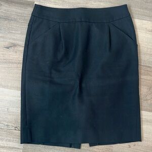 J. Crew The Pencil Skirt in Black Size 2